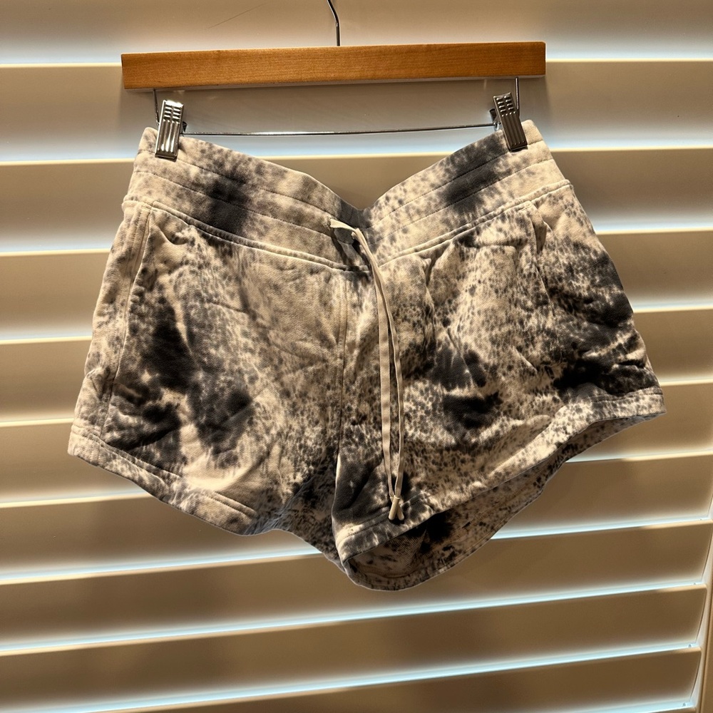 Lululemon Inner Glow Short 3” Terry in Marble Dye Classic Navy